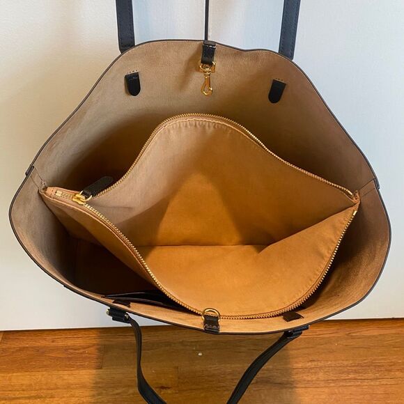 Lauren Ralph Lauren - Women's Karly Medium Tote Bag- Crosshatch - Picture 4 of 7